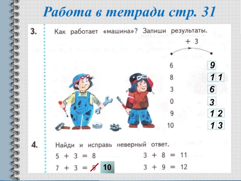 Сложение с числом 10 презентация 1 класс начальная школа 21 века