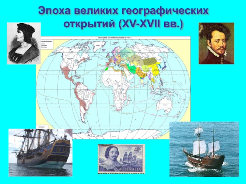 Презентация Эпоха великих географических открытий (XV-XVII вв.)