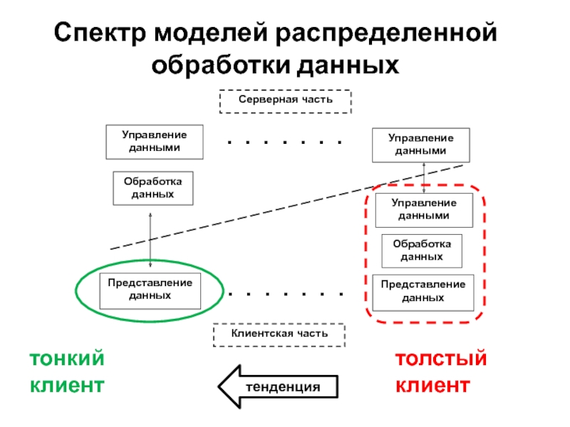 Какой вид распределенной обработки данных представлен на схеме