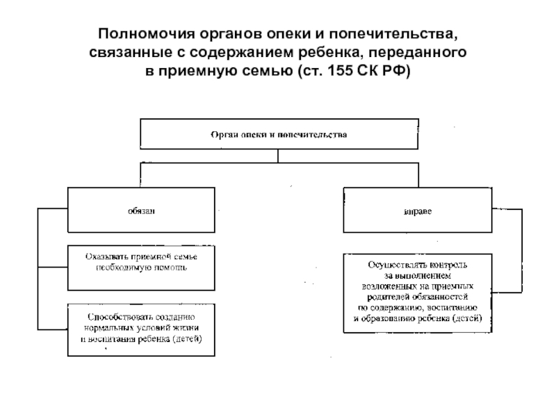 Опека и попечительство схема