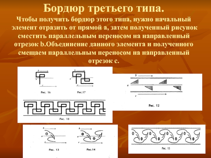 Бордюр рисунок по геометрии