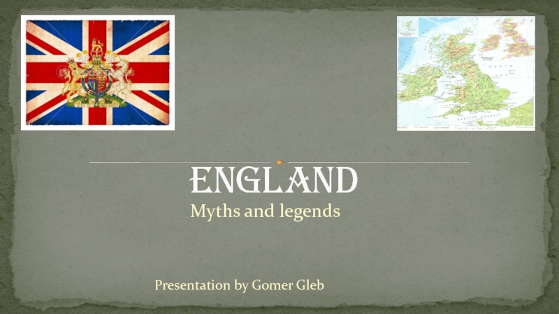 Myths and legends England