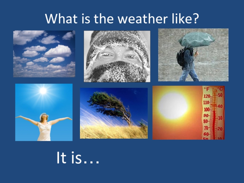 The weather outside is. What is the weather like. What the weather like today. What`s the weather like today. What`s is the weather like.