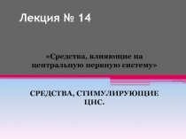 Лекция № 14