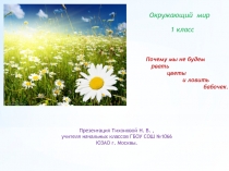Презентация Тихоновой Н. В.,
учителя начальных классов ГБОУ СОШ №1066
ЮЗАО г