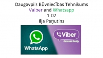 Daugavpils Būvniecības Tehnikums Vaiber and Whatsapp 1-02 Ilja Paņutins