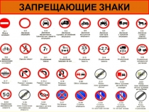 ЗАПРЕЩАЮЩИЕ ЗНАКИ