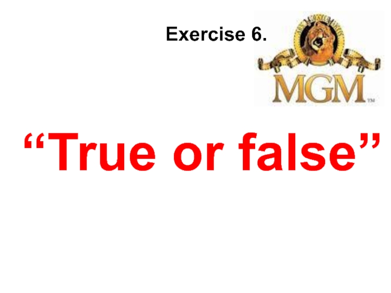 True or false exercises