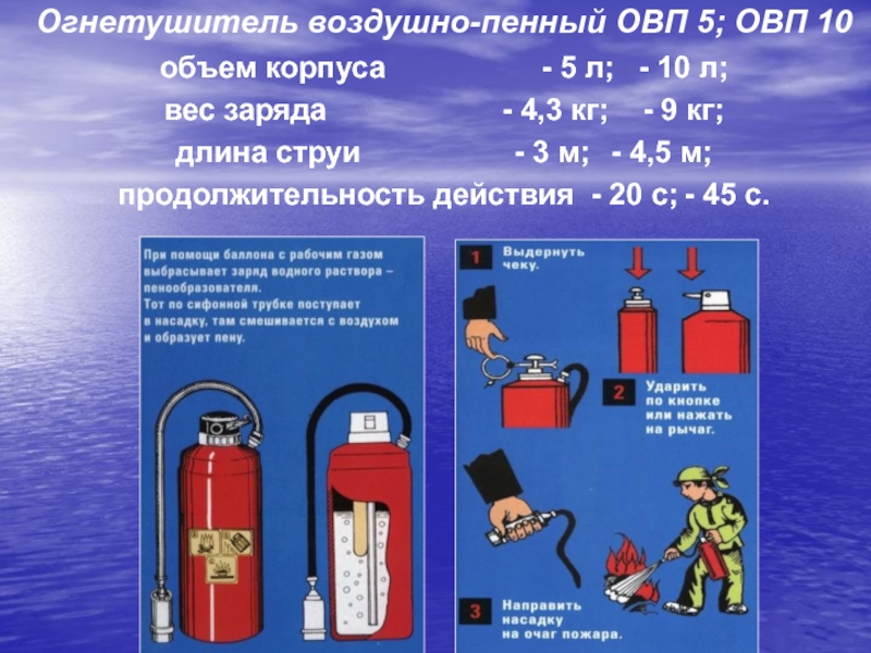 Состав огнетушителя. Воздушно пенные огнетушители ОВП 5 ОВП 10. Огнетушитель воздушно-пенный ОВП-5. Огнетушитель воздушно-пенный ТТХ. Огнетушитель воздушно-пенный ОВП-10.