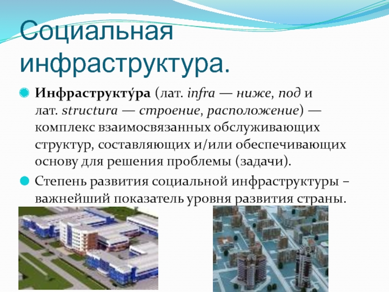 Социальная инфраструктура социальная карта