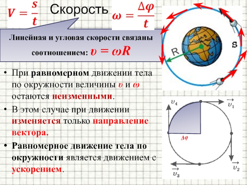 Движение по окружности 9 класс