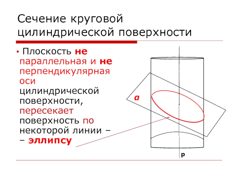 Найдите площадь сечения поверхности плоскостью