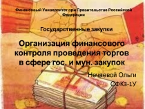 Организация финансового контроля проведения торгов в сфере гос. и мун. закупок 