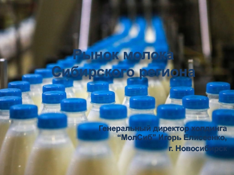 Презентация Рынок молока Сибирского региона