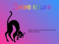 Дикие кошки