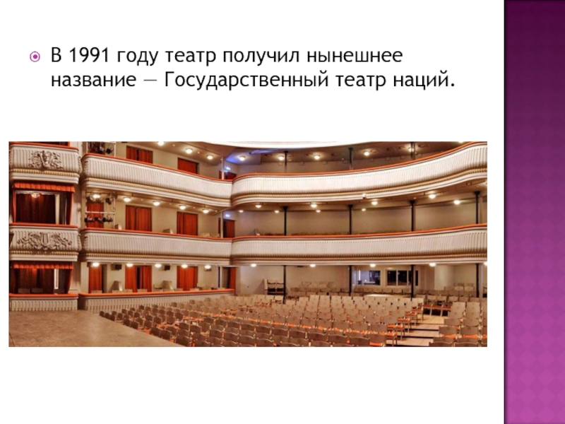 Театр наций сцена