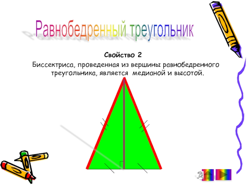 Биссектриса треугольника является его медианой. Понятие равнобедренного треугольника. Высота в равнобедренном треугольнике. Теория равнобедренного треугольника. Правило равнобедренного треугольника.