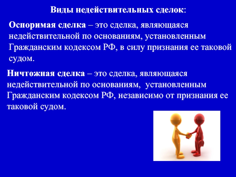 Оспоримая сделка. Ничтожная сделка и оспоримая сделка. Оспоримость сделки. Сделка является недействительной в силу признания ее таковой судом. Оспоримыми являются сделки:.