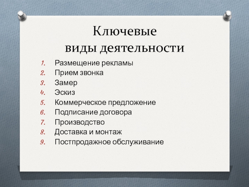 Размещение деятельности. Постпродажное обслуживание цветов.