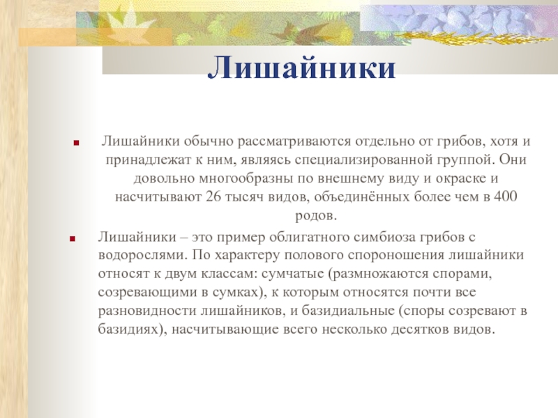 Лишайники