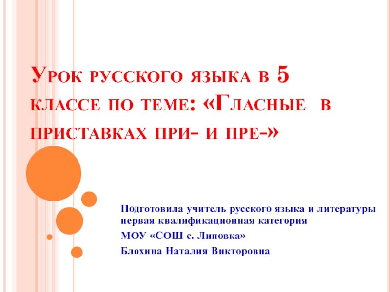 Презентация для урока русского языка по теме 