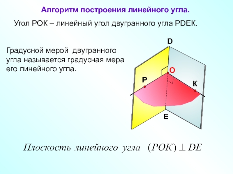 Чертеж двугранный угол