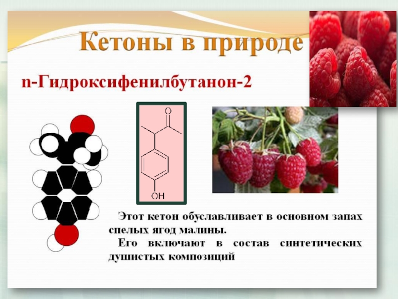 Формула малины. Кетон малины. Кетон малины для волос. 1. Альдегиды и кетоны, реакционная способность.