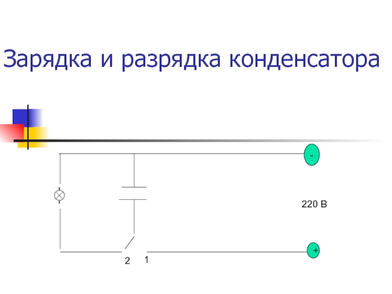 Зарядка и разрядка конденсатора