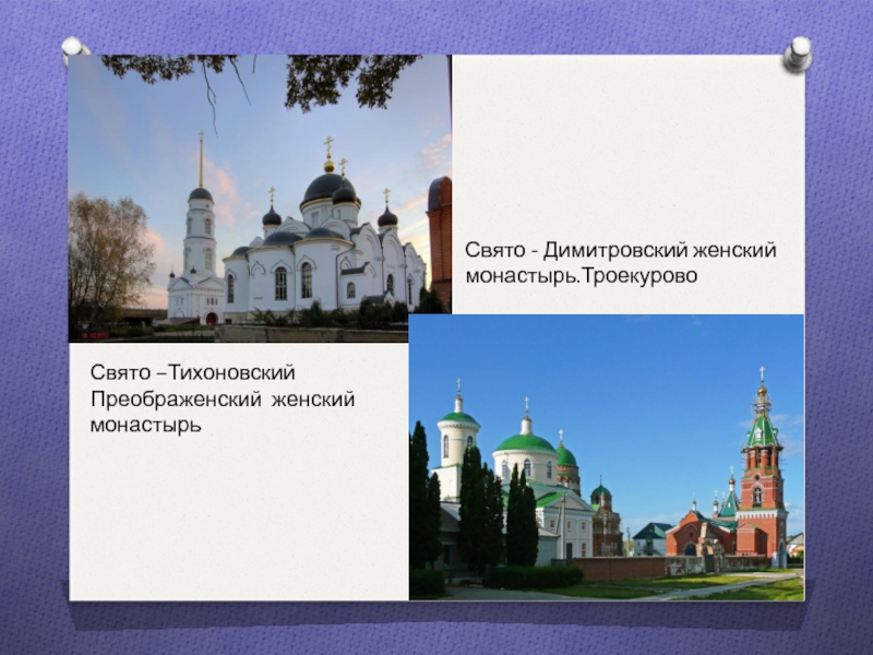 Адрес святого. Свято Димитровская пустынь. Проект родной город село Троекурово. Два монастыря текст. Троекурово, монастырь где находится на карте.