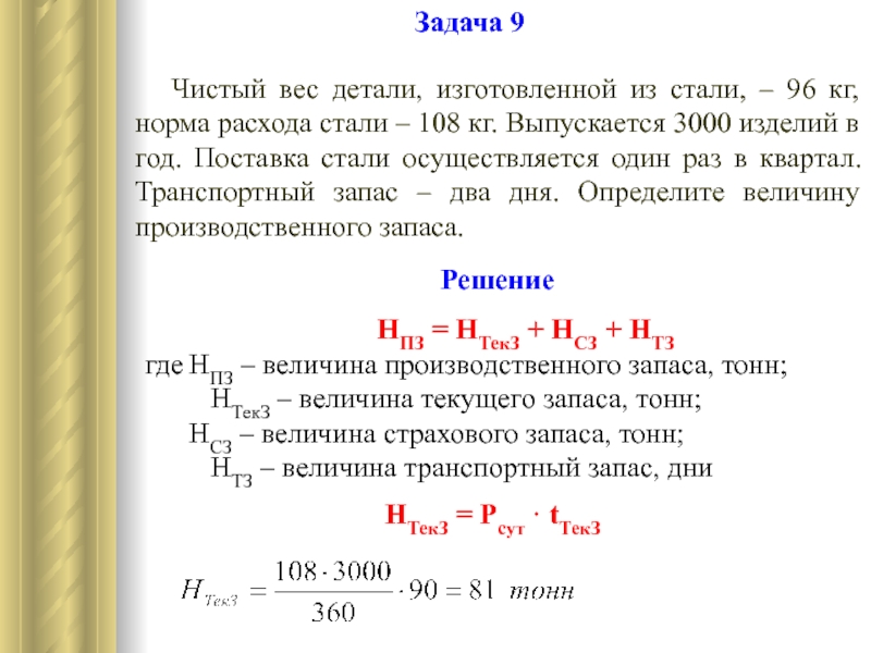 Чистый вес изделия