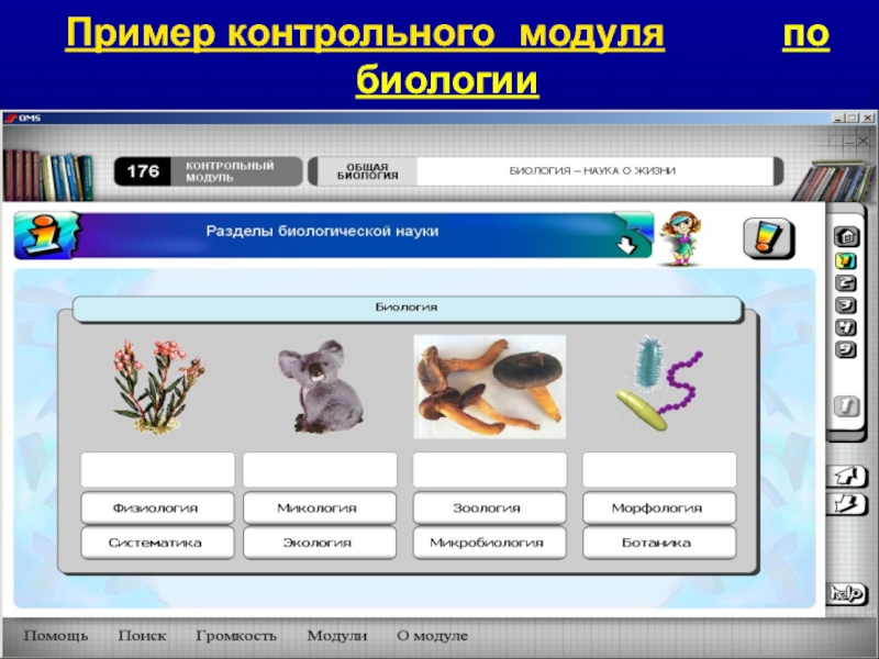 Проверочный пример. ЦОР по биологии. Электронные образовательные ресурсы по биологии. Контрольный модуль. Электронные образовательные ресурсы по биологии 5 класс.