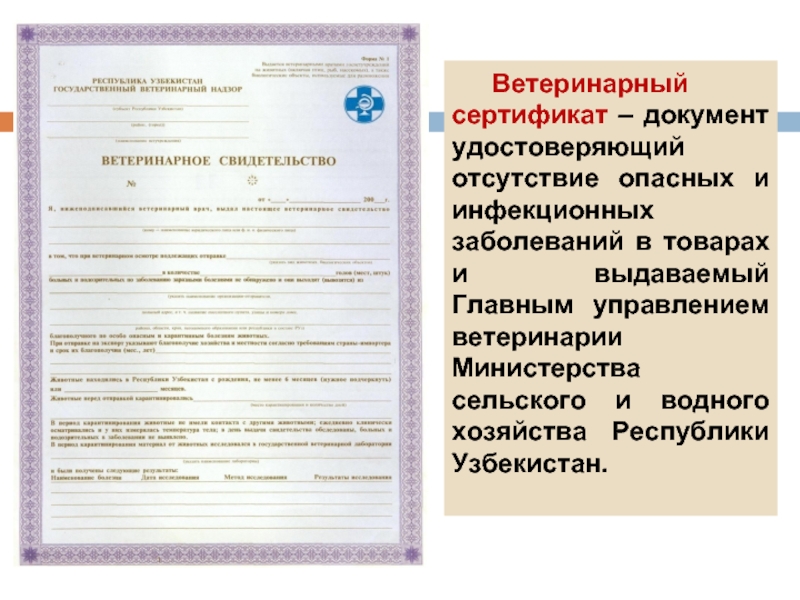 Ветеринарная сертификация
