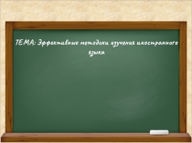 Эффективные методики изучения иностранного языка для учащихся старшей школы