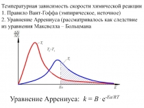 Температурная зависимость скорости химической реакции
1. Правило Вант-Гоффа