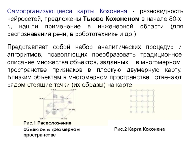 Сеть кохонена презентация