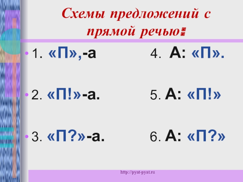 5 предложений с прямой речью 8 класс