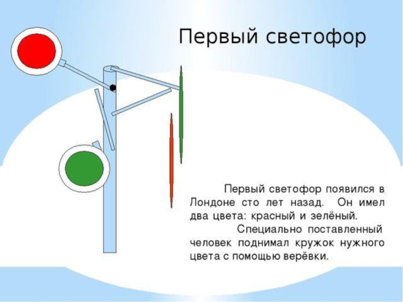 Картинка первый светофор для детей