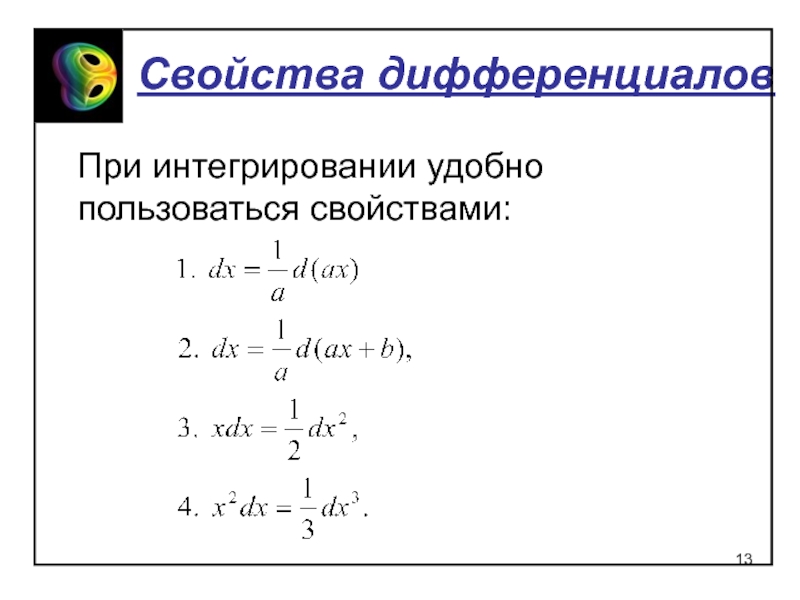 Неопределенный интеграл презентация