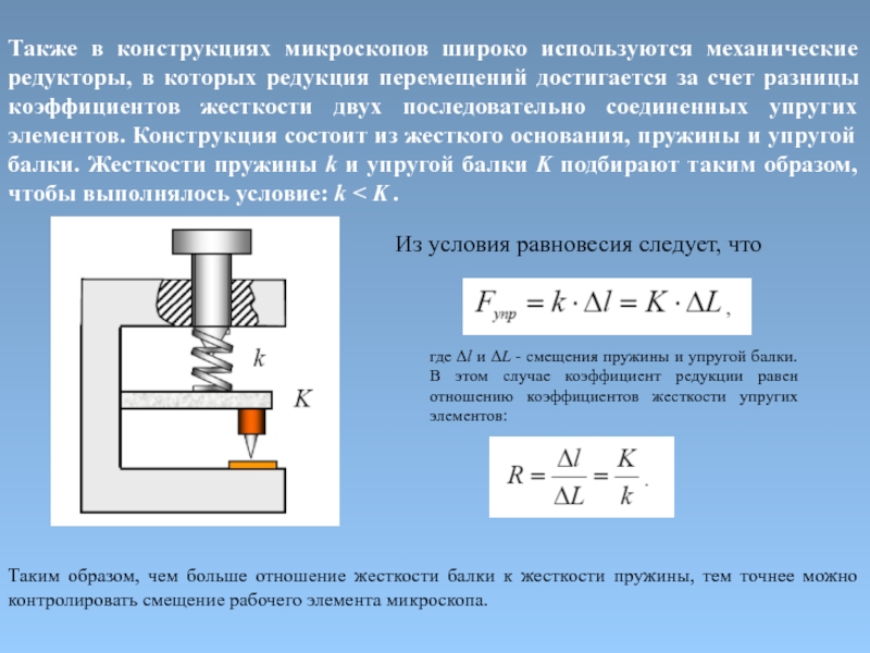 Жесткость двух пружин