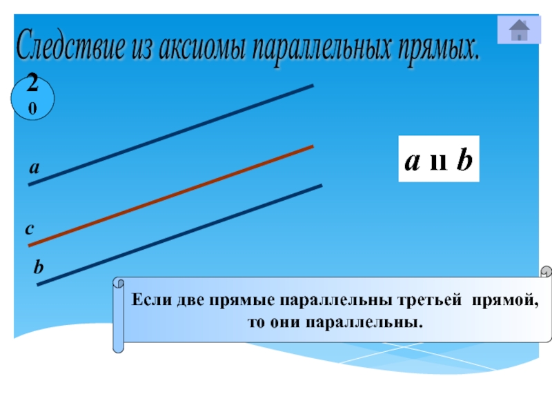 Презентация по геометрии 7 класс параллельные прямые