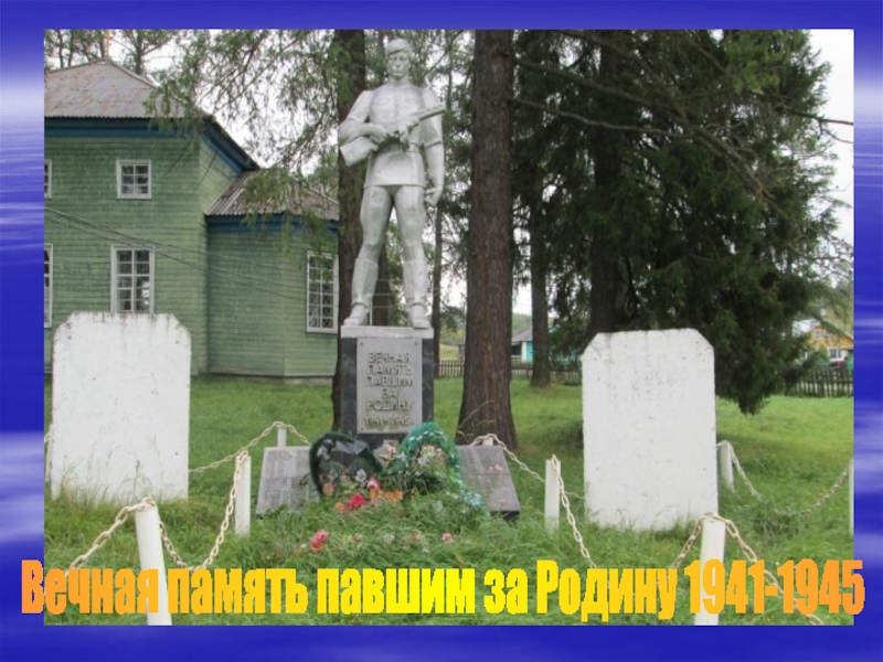Презентация Вечная память павшим за Родину 1941-1945