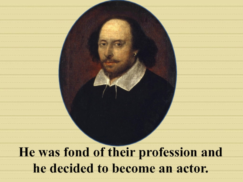 Shakespeare s an actor