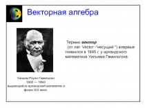 Векторная алгебра