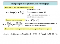 Распространение радиоволн в тропосфере