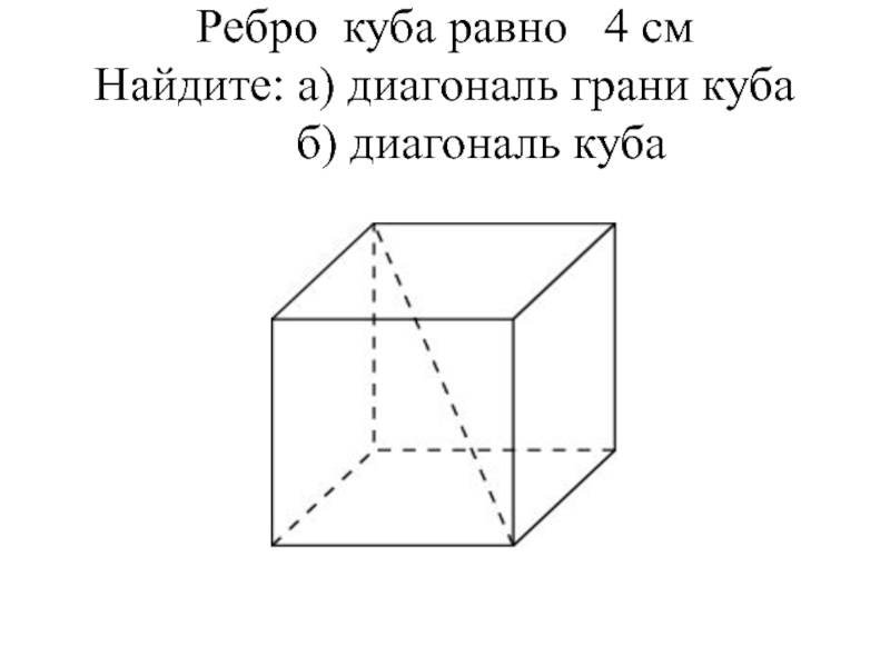 Диагональ куба равна 6 см найдите площадь. Диагональ Куба. Диагональ многогранника. Ребра многогранника. Диагональ ребра Куба.