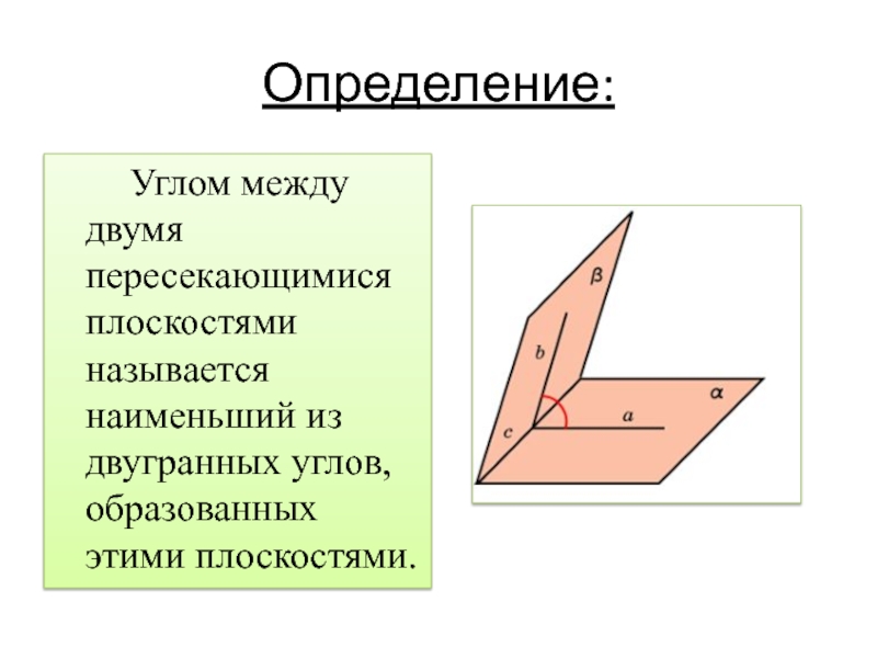 Двугранный угол презентация