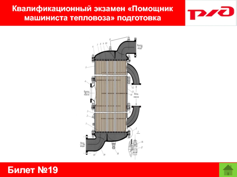 Билет №19Квалификационный экзамен «Помощник машиниста тепловоза» подготовка