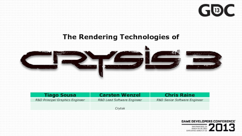 The Rendering Technologies of