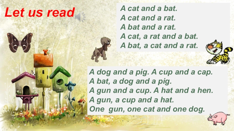 Lets read 2 3. Стихотворение на англ языке. Английский язык Let' s. Скороговорки на английском. Английский язык Cat-bat - rat.