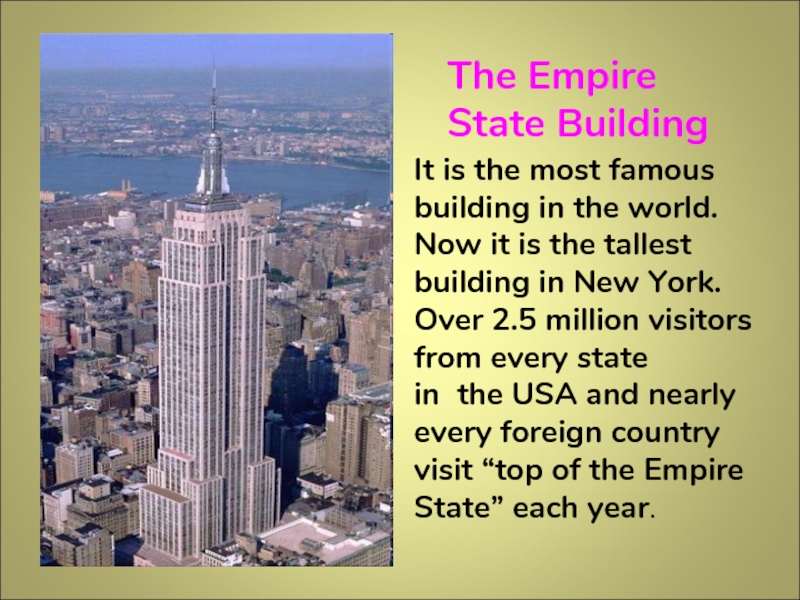 Empire state building презентация